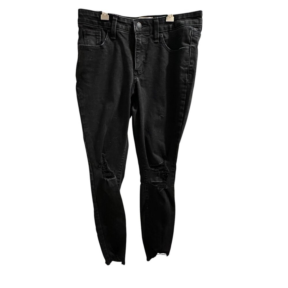 🍒 2/$20 🍒 Universal Thread Womens Black Distressed Skinny Jeans Size 2/26